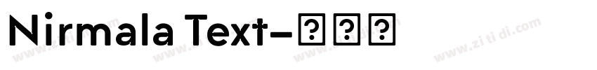 Nirmala Text字体转换